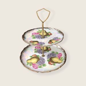VINTAGE Tea Tier/ Dessert, Cheese Tray/ Jewelry Holder
